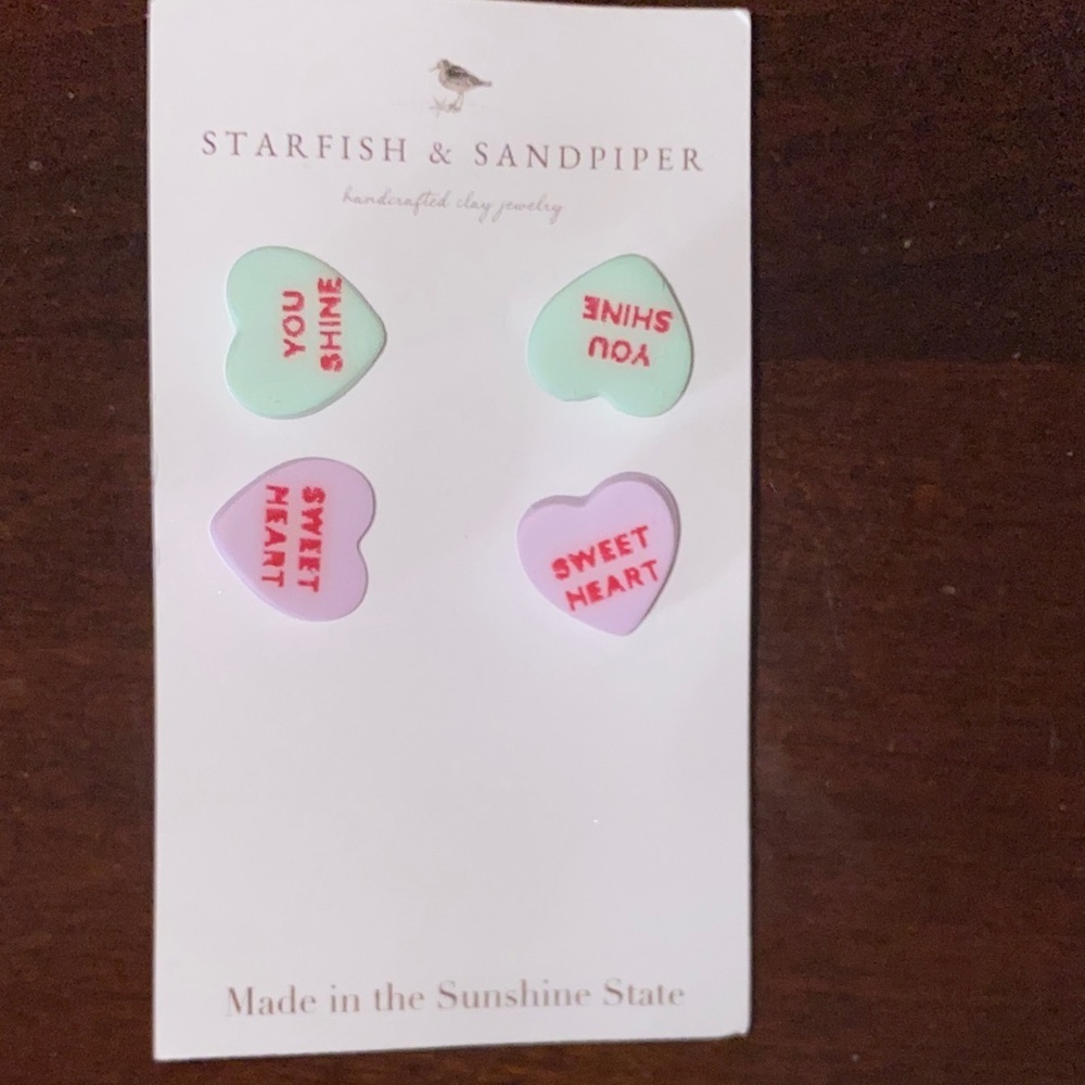 Heart-Shaped earrings set of 2